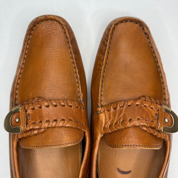 BALLY LANDOLFA EJ Soft LEATHER Loafers Brown Size E36 UE - Picture 10 of 16